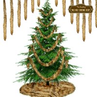 Kunstpelz Coyote - Wolf Weihnachtsbaum Girlande Zottelig Weich Strang Ornament Baumbesatz Dekoration Pelzakzent Exklusiv Usa von FurAccents