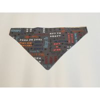 Adopt Don't Shop Reversible Over The Collar Dog Bandana in Grau von FurdaKiddos