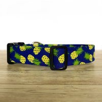Ananas Hundehalsband - Blaues Obst Sommer Mädchen Junge Bunt Verstellbares von FureverGracie