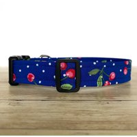 Kirschen Hundehalsband - Blaues Obst Kirsche Sommer Mädchen Junge Bunt Verstellbares von FureverGracie