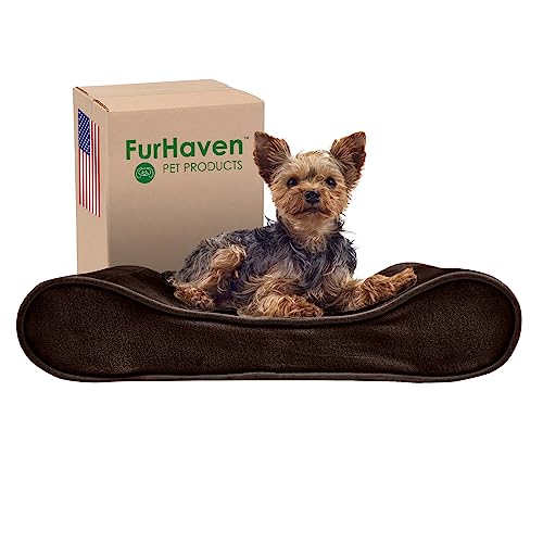 Furhaven Pet Klein Microvelvet Luxe Liege Orthopädische Pet Bett von Furhaven