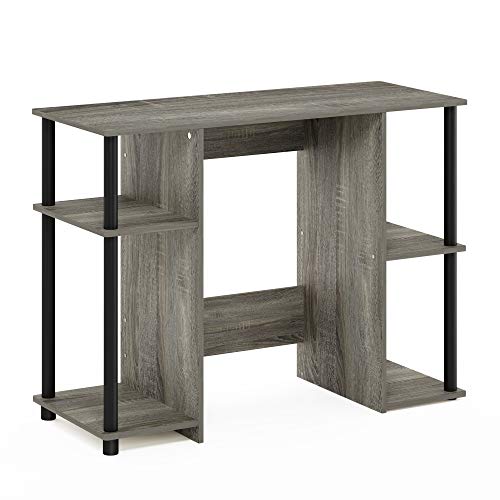 Furinno Jaya Compact Computerschreibtisch, Holz, French Oak Grey/Black, 39,5 x 97,5 x 72,6 zm von Furinno