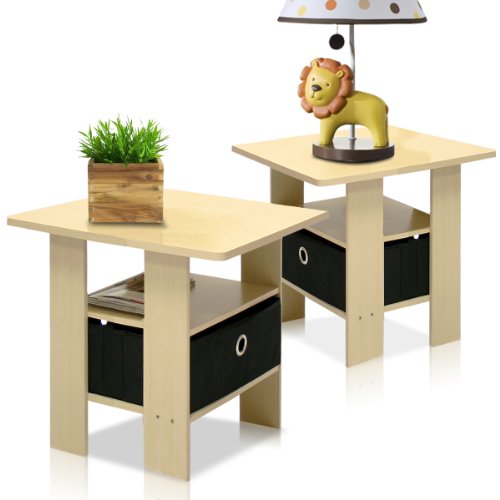 Furinno Andrey Beistelltisch Nachttisch mit Schublade, Holz, Dampfbuche, 39.37 x 39.37 x 44.45 cm Furinno Andrey Beistelltisch Nachttisch mit Schublade, Holz, Dampfbuche, 39.37 x 39.37 x 44.45 cm von Furinno