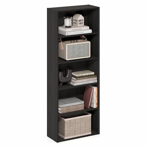 Furinno Basic 5-stöckiges offenes Regal, Bücherregal, Aufbewahrungsorganizer, 18.5 x 42.2 x 110.9 cm, Espresso Furinno Basic 5-stöckiges offenes Regal, Bücherregal, Aufbewahrungsorganizer, 18.5 x 42.2 x 110.9 cm, Espresso von Furinno