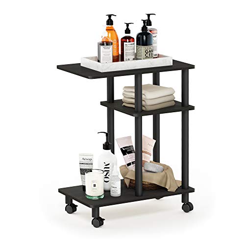 Furinno Beistelltisch mit Rollen für Sofas, Holz, Espresso/Schwarz, 29.49 x 50 x 56.79 cm Furinno Beistelltisch mit Rollen für Sofas, Holz, Espresso/Schwarz, 29.49 x 50 x 56.79 cm von Furinno