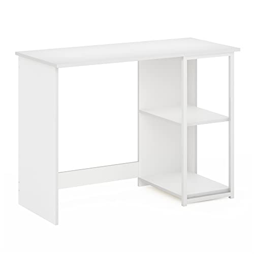 Furinno Camnus Modern Living Computertisch, Holzwerkstoff, Solides Weiß/Weiß, 74.2 (D) x 101.0 (W) x 45.0 (H) cm von Furinno