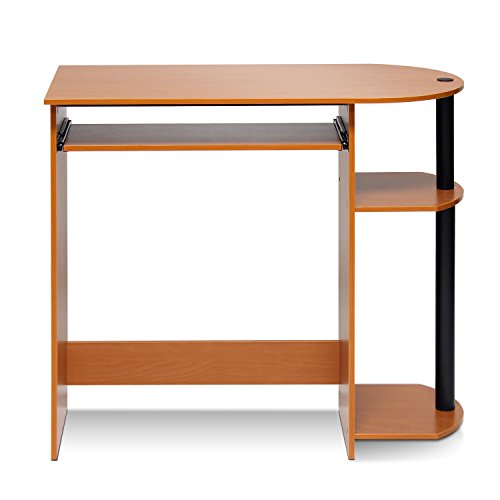 Furinno Computertisch/Schreibtisch, Helle Kirsche/Schwarz, 40.01 x 40.01 x 73.03 cm von Furinno