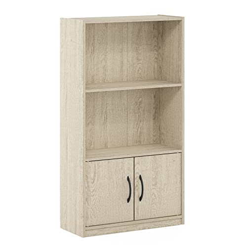 Furinno Grün Bücherregal mit 3 Ebenen und 2 Türen, Metropolitan Pine, 3-Tier von Furinno