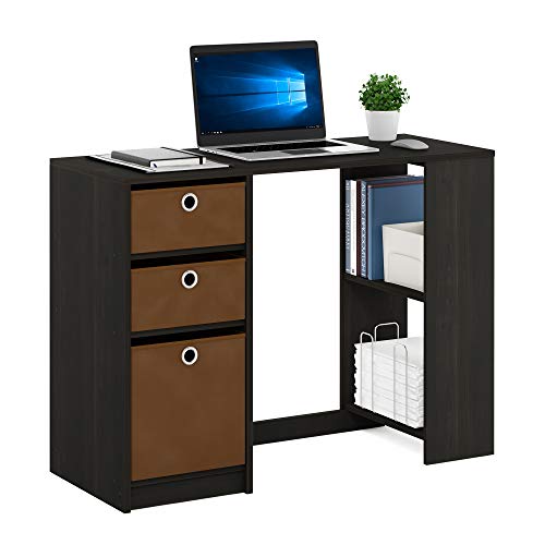 Furinno JAYA Moderner Computerschreibtisch, Schreibtisch, PC-Tisch, Espresso, 100.1 (B) x 74.4 (H) x 39.9 (T) cm von Furinno