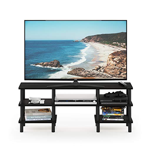Furinno Mehrzweck-TV-Regal mit 3 Ebenen, holz, Espresso/Schwarz, 29.49 x 119.9 x 47.09 cm von Furinno
