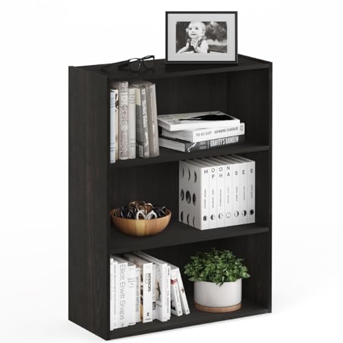 Furinno Pasir 3-stufiges offenes Regal, Blackwood, Schwarzes Holz Furinno Pasir 3-stufiges offenes Regal, Blackwood, Schwarzes Holz von Furinno