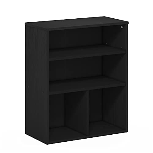 Furinno Pasir Bücherregal mit 3 Ebenen, Schwarze Eiche von Furinno