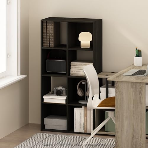Furinno Pelli Cubic Aufbewahrungsschrank, Bücherregal, 8 Würfel, Espresso Furinno Pelli Cubic Aufbewahrungsschrank, Bücherregal, 8 Würfel, Espresso von Furinno