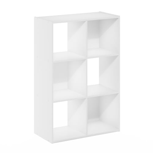 Furinno Pelli Kubischer Aufbewahrungsschrank, 3x2, 61 x 91.3 x 29.5 cm, Weiß von Furinno