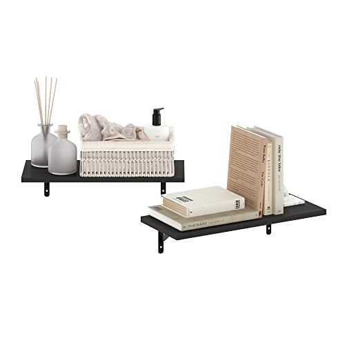 Furinno Rossi Schweberegal zur Wandmontage, 48 cm, Espresso von Furinno