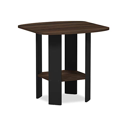 Furinno Simple Design Beistelltisch, Holz, Columbia Walnut/Schwarz, 50.8 x 50.8 x 49.78 cm von Furinno