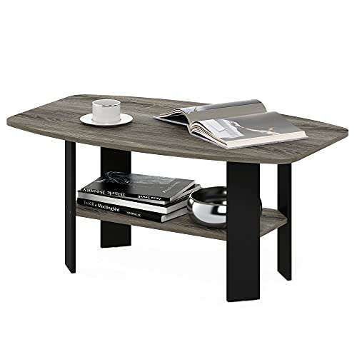 Furinno Couchtisch im schlichten Design, französische Eiche/Schwarz Furinno Couchtisch im schlichten Design, französische Eiche/Schwarz von Furinno