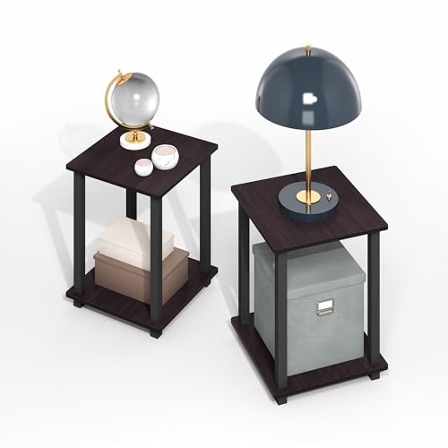 Furinno Simplistic Beistelltisch, 2er-Set, Dunkles Mokka Furinno Simplistic Beistelltisch, 2er-Set, Dunkles Mokka von Furinno