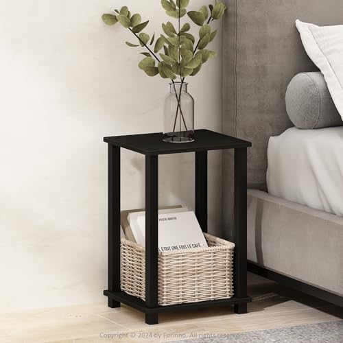 Furinno Simplistic Kompakter Nachttisch, Nachttisch, Espresso/Schwarz Furinno Simplistic Kompakter Nachttisch, Nachttisch, Espresso/Schwarz von Furinno