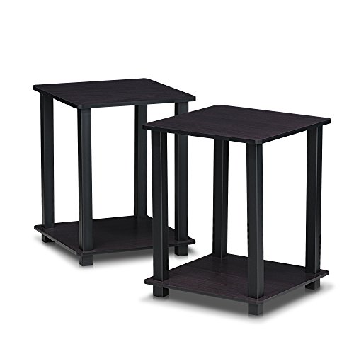 Furinno Simplistic Sofatisch, Couchtisch, Beistelltisch, mit 2 Ebenen, 2-er Set, Dunkle Walnuss Furinno Simplistic Sofatisch, Couchtisch, Beistelltisch, mit 2 Ebenen, 2-er Set, Dunkle Walnuss von Furinno