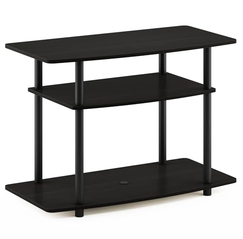 Furinno TV-Schrank mit 3 Ebenen, Espresso/Schwarz, 40.13 x 40.13 x 59.18 cm von Furinno