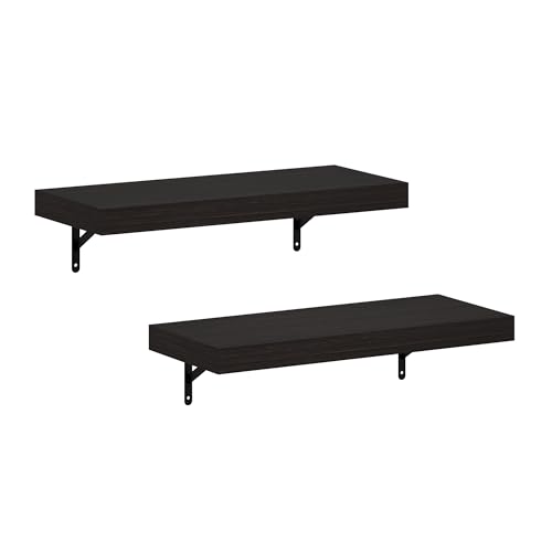 Furinno Tanna 57 cm schwebende Ausstellungsregale zur Wandmontage, Tabak-Eiche, 2er-Set Furinno Tanna 57 cm schwebende Ausstellungsregale zur Wandmontage, Tabak-Eiche, 2er-Set von Furinno