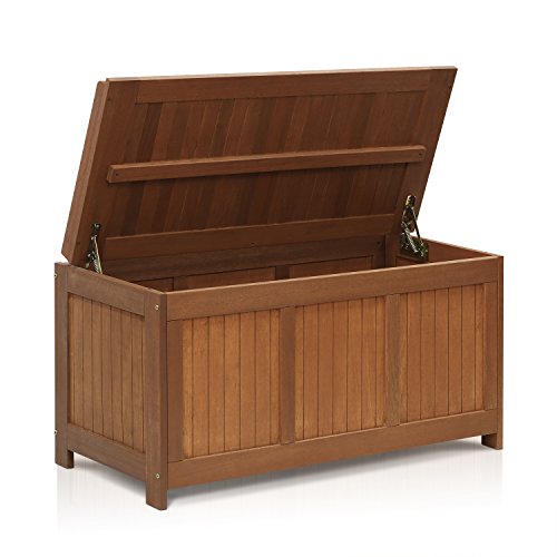 Furinno Tioman Outdoor Hart-Holz Box, Natürlich, 113 (B) × 59.4 (H) × 52.3 (T) cm von Furinno