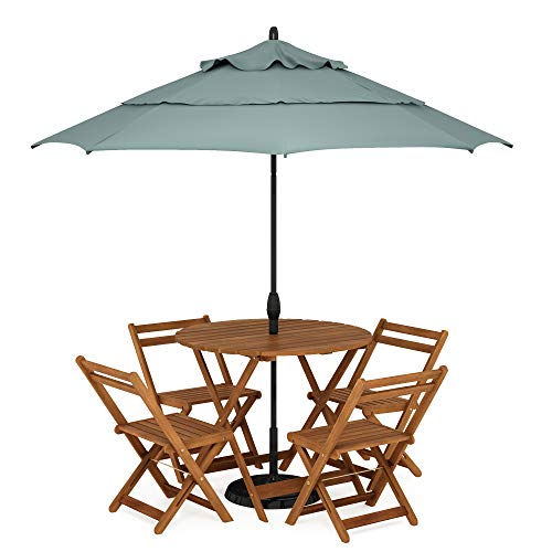 Furinno Tioman Outdoor Klapptisch mit Sonnenschirmloch, Natur, 89,92 x 89,92 x 72,39 cm Furinno Tioman Outdoor Klapptisch mit Sonnenschirmloch, Natur, 89,92 x 89,92 x 72,39 cm von Furinno