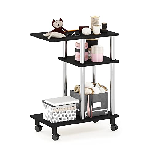 Furinno Turn-N-Tube U-förmiges Sofa Beistelltisch mit Rollen, Americano, Edelstahlrohre Furinno Turn-N-Tube U-förmiges Sofa Beistelltisch mit Rollen, Americano, Edelstahlrohre von Furinno