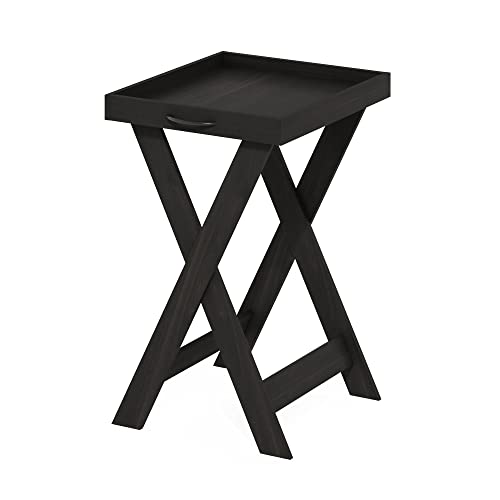 Furinno klassischer Tabletttisch mit abnehmbarem Tablett, Espresso von Furinno