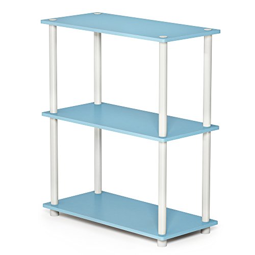 Furinno kompaktes Mehrzweck-Regal mit 3 Ebenen, holz, Hellblau/Weiß, 28.96 x 59.94 x 75.18 cm Furinno kompaktes Mehrzweck-Regal mit 3 Ebenen, holz, Hellblau/Weiß, 28.96 x 59.94 x 75.18 cm von Furinno