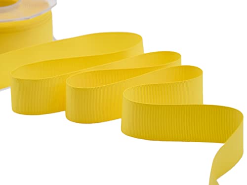 Furlanis - Gros Grain Band, italienischer Stoff - Sonnengelb, 30 mm x 20 m Furlanis - Gros Grain Band, italienischer Stoff - Sonnengelb, 30 mm x 20 m von Furlanis
