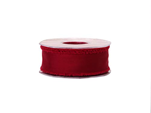 Furlanis Deckendes Fransenband aus Baumwolle, rot, 38mm x 15m von Furlanis