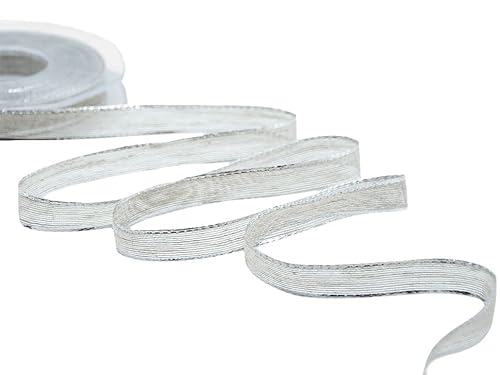 Zorzetto s.r.l. Band, Silber/schwarz, 10 mm x 15 m von Furlanis