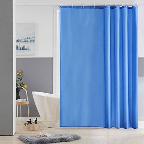 Furlinic 180x180 Blauer Duschvorhang aus Stoff, Wasserdicht Waschbar und Anti-schimmel, Vorhang für Badewanne und Dusche in Badezimmer, Textile Duschvorhänge mit 12 Duschvorhangringe. Furlinic 180x180 Blauer Duschvorhang aus Stoff, Wasserdicht Waschbar und Anti-schimmel, Vorhang für Badewanne und Dusche in Badezimmer, Textile Duschvorhänge mit 12 Duschvorhangringe. von Furlinic