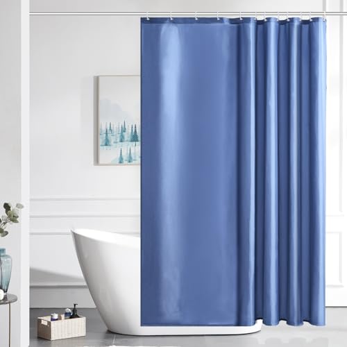 Furlinic 180x180 Duschvorhang Anti-schimmel in Badezimmer Vorhang für Badewanne Dusche, Textile Vorhänge aus Stoff Wasserdicht Waschbar, mit 12 Duschvorhangringe Graublau. von Furlinic
