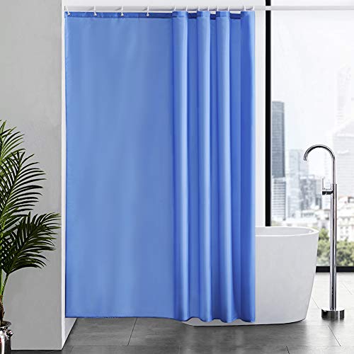 Furlinic 180x200 Duschvorhang Anti-schimmel Wasserdicht und Waschbar in Badezimmer,Textile Vorhänge aus Stoff für Badewanne und Dusche, mit 12 Duschvorhangringe Blau. Furlinic 180x200 Duschvorhang Anti-schimmel Wasserdicht und Waschbar in Badezimmer,Textile Vorhänge aus Stoff für Badewanne und Dusche, mit 12 Duschvorhangringe Blau. von Furlinic