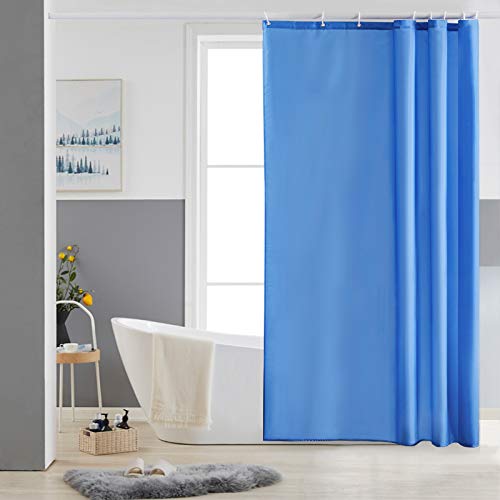 Furlinic Duschvorhang 120x180 Textil Badvorhang aus Polyester Stoff Schimmelresistent Wasserabweisend Waschbar Blau mit 8 Duschvorhangringen. Furlinic Duschvorhang 120x180 Textil Badvorhang aus Polyester Stoff Schimmelresistent Wasserabweisend Waschbar Blau mit 8 Duschvorhangringen. von Furlinic