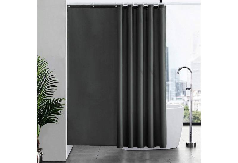 Furlinic Duschvorhang Duschvorhang Überlänge Anti-schimmel Textil Waschbar Dunkelgrau Furlinic Duschvorhang Duschvorhang Überlänge Anti-schimmel Textil Waschbar Dunkelgrau von Furlinic
