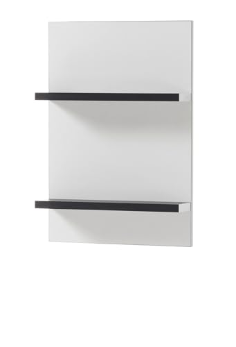 Badezimmer Regal in weiß und schwarz Wandregal 40 x 62 cm Regal hängend Design-D (Regal) von Furn.Design