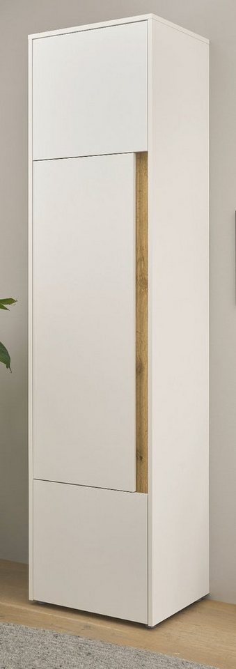 Furn.Design Aktenschrank Center (Büroschrank in weiß mit Wotan Eiche, 2-türig, 50 x 200 cm) mit viel Stauraum von Furn.Design
