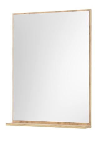 Furn.Design Badezimmer Spiegel in Wotan Eiche Badspiegel mit Ablage Badezimmer Bad Gäste WC 60 x 80 cm, Center Furn.Design Badezimmer Spiegel in Wotan Eiche Badspiegel mit Ablage Badezimmer Bad Gäste WC 60 x 80 cm, Center von Furn.Design