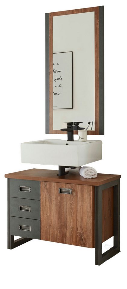 Furn.Design Badmöbel-Set Auburn, (2-St) von Furn.Design