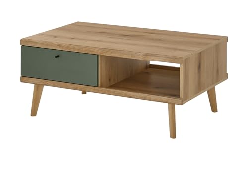 Furn.Design Couchtisch in Salbei und Evoke, Eiche Beistelltisch skandinavisch 107 x 67 cm, Juna von Furn.Design