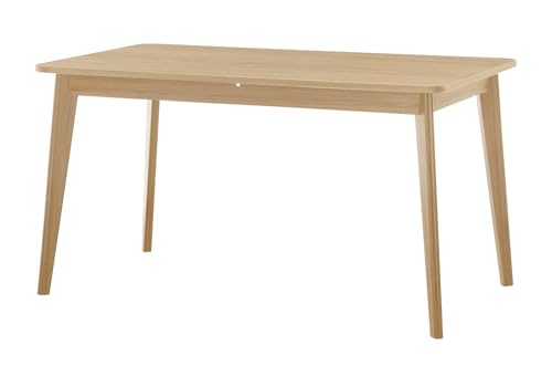Furn.Design Esstisch in Scandi Eiche Küchentisch skandinavisch ausziehbar mit Einlegeplatte 140-180 x 90 cm, Isgard von Furn.Design