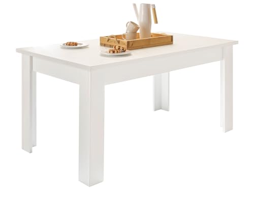 Furn.Design Esstisch in weiß Pinie, Landhaus Tisch 160 x 90 cm, Fiastra von Furn.Design