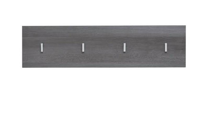 Furn.Design Garderobenleiste Line (Wandgarderobe in Rauchsilber grau, Breite 80 cm), mit 4 Kleiderhaken von Furn.Design