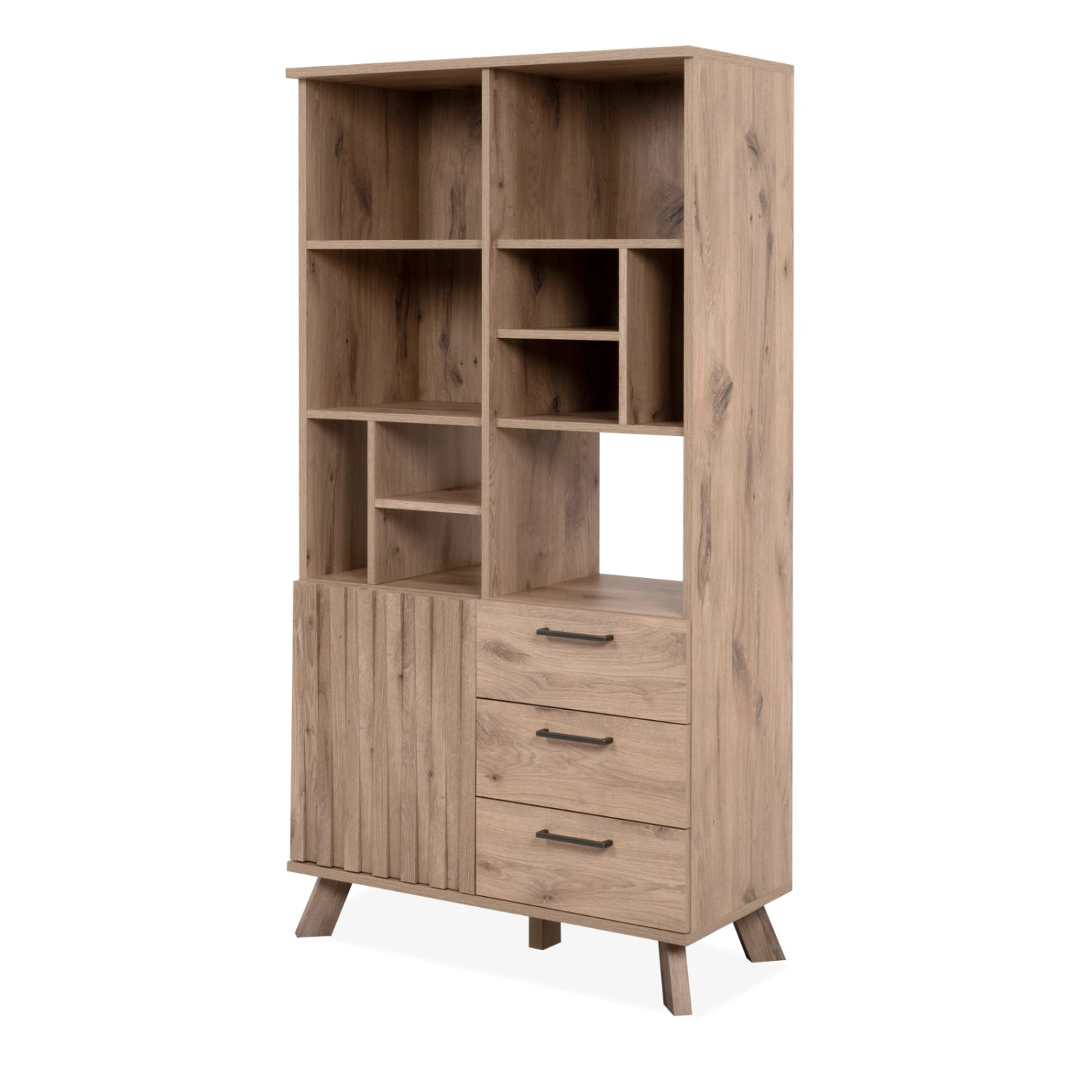 Furn.Design Highboard Eiche 85 x 160 cm 3D Relief 12 Fächer Push-to-Open Douro Furn.Design Highboard Eiche 85 x 160 cm 3D Relief 12 Fächer Push-to-Open Douro von Furn.Design