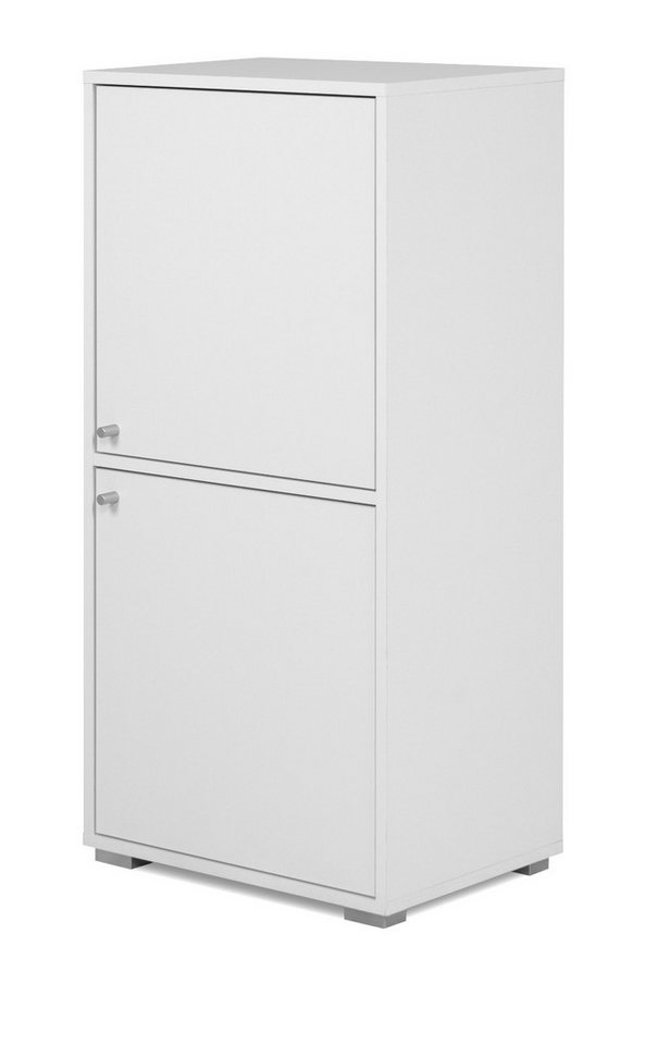 Furn.Design Kommode Fidan (Anrichte in Weiß, 46 x 97 cm), Türanschlag wechselbar von Furn.Design