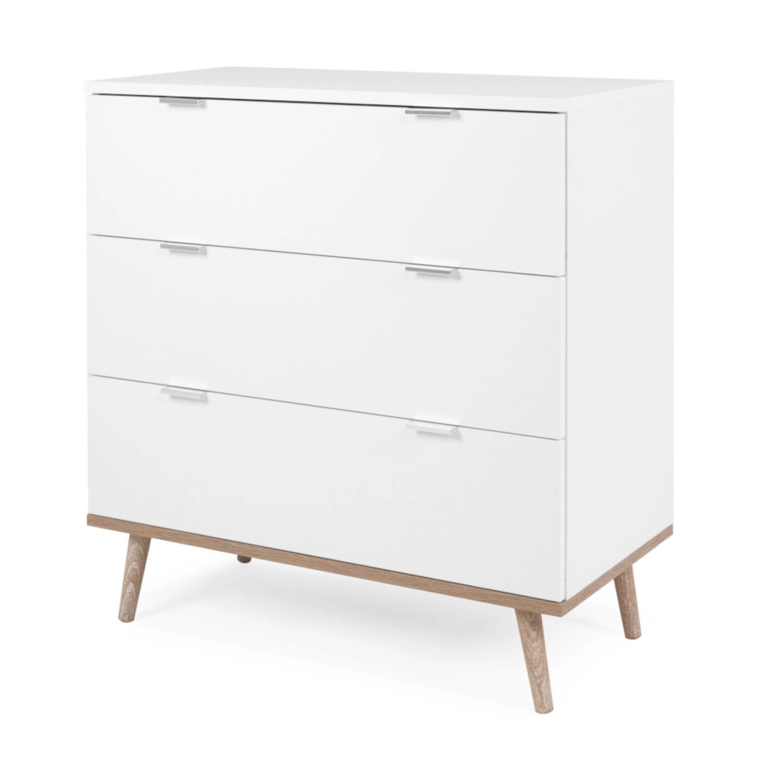 Furn.Design Kommode Weiß Matt Eiche 80 cm 3 Schubkästen Skandinavisch Lundby Furn.Design Kommode Weiß Matt Eiche 80 cm 3 Schubkästen Skandinavisch Lundby von Furn.Design